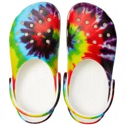 Crocs - Classic Tie Dye Graphic Clog - Sandales -Sandales Soldes crocs classic tie dye graphic clog sandales detail 5