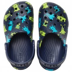 Crocs - Kid's Classic Monster Print Clog - Sandales -Sandales Soldes crocs kids classic monster print clog sandales detail 5